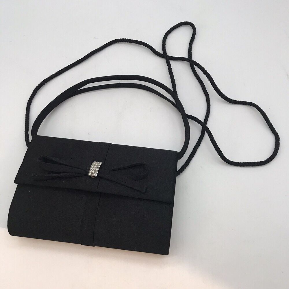 Gunne Sax by Jessica McClintock Crystal Embellished Evening Bag Crossbody Strap
